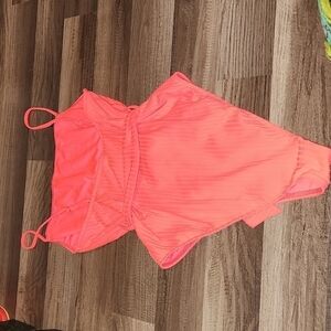 CORAL One Piece Swimsuit w/ Tie Sash Size 12